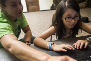 TECH TEACHER ERICA BERTUCCI IN THE BURLINGTON FREE PRESS